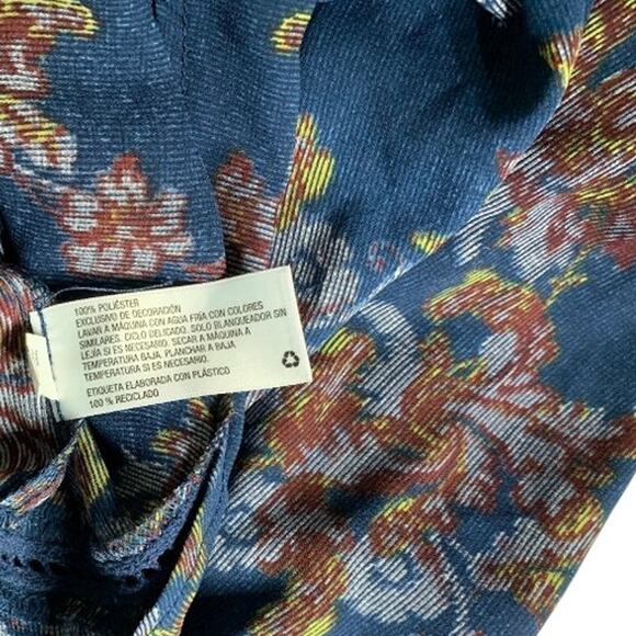 Knox Rose Women's XXL Top Cold Shoulder Floral Multicolor Print Elastic Cuff NEW - Picture 7 of 10